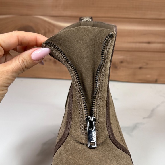 UGG Women Cityfunc Zip Water-Resistant Platform Bootie‎ Hickory Suede Size 12 - Picture 14 of 15